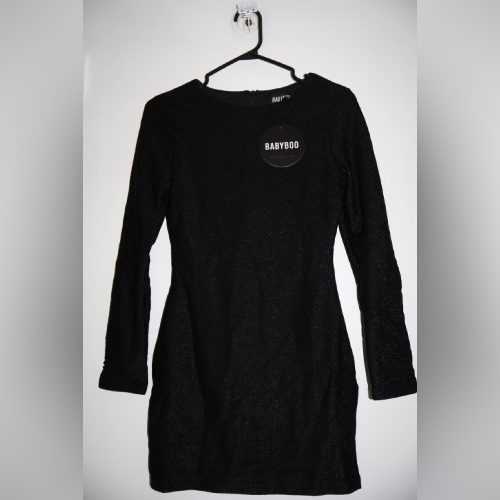 Black Sparkly Women's Mini Dress